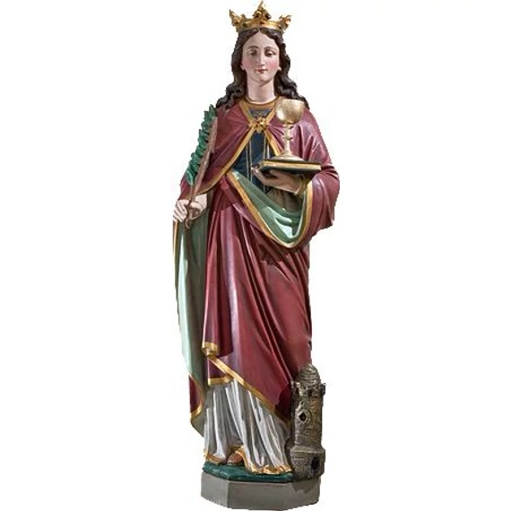 Szobor festett Szent Barbara 110cm 821