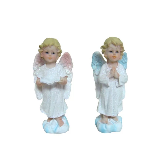 Angyal álló rózsaszín-kék 11cm