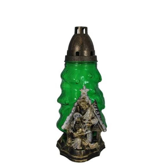 Üvegmécses zöld Szent Család 1190