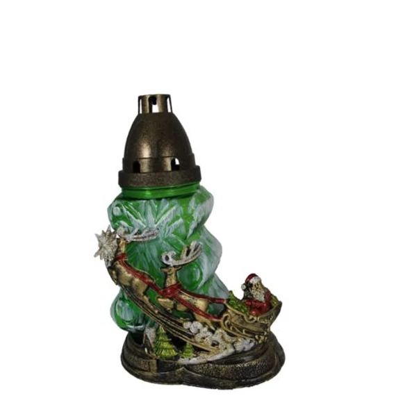 Üvegmécses zöld Mikulás 830