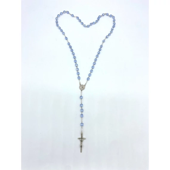 Rózsafüzér kristály 8mm  kék