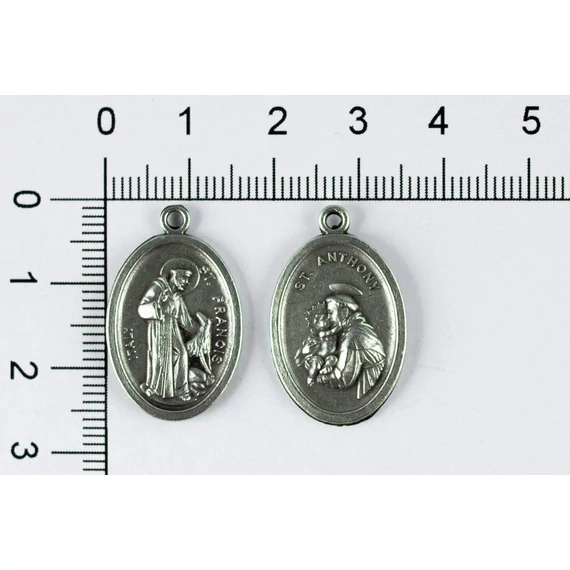 Érem Szent Antal/Szent Ferenc 2,5cm