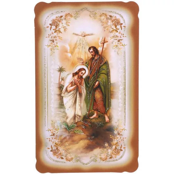 Szentkép aranyozott -Keresztelő Szent János