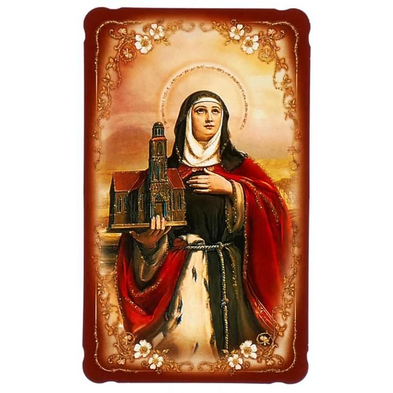 Szentkép aranyozott -Szent Kinga