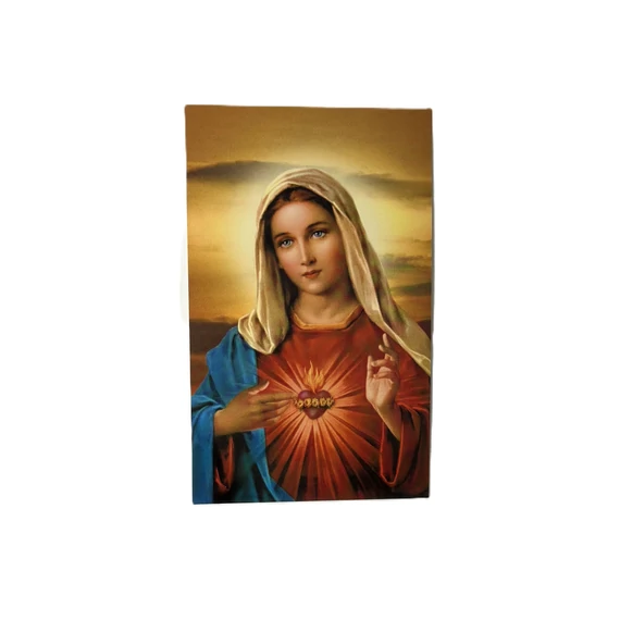 Szentkép imával - Mária szíve