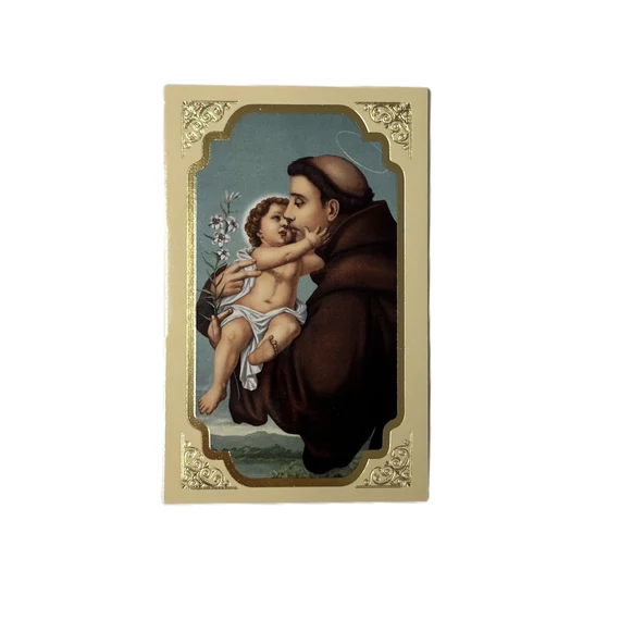 Szentkép imával - Szent Antal