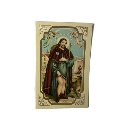 Szentkép imával - Szent Rókus