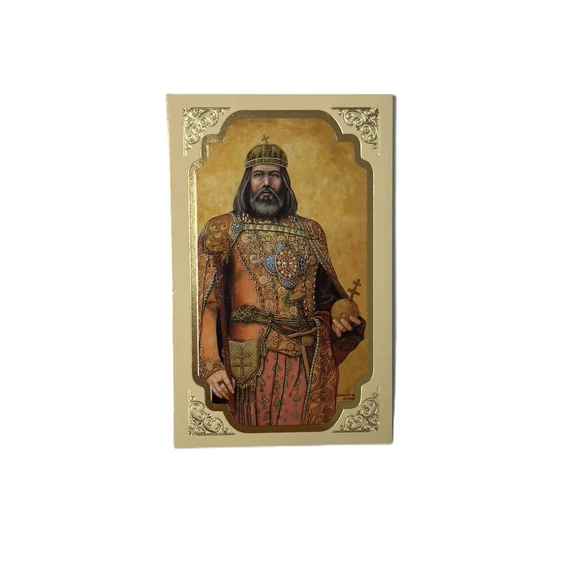 Szentkép imával - Szent István