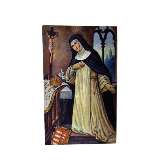 Szentkép imával - Szent Margit