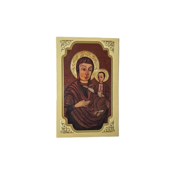 Szentkép imával - Máriapócsi Madonna