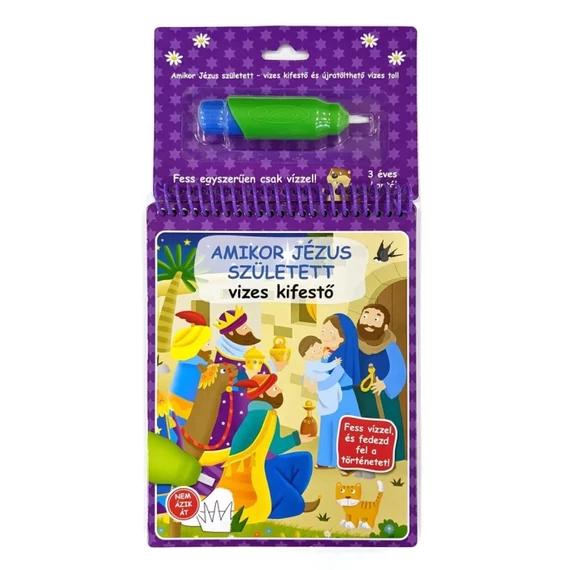 Amikor Jézus született - vizes kifestő