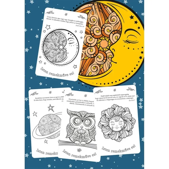 Teremtés - Színezős kártyák