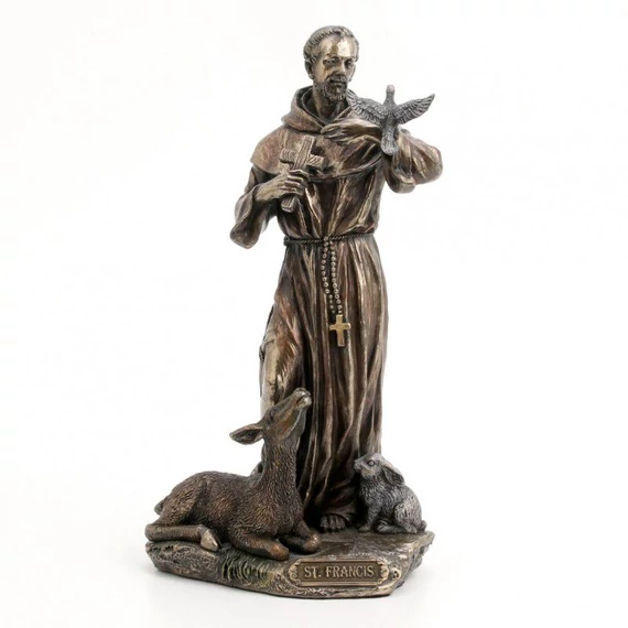 Szobor Antik Szent Ferenc 22cm