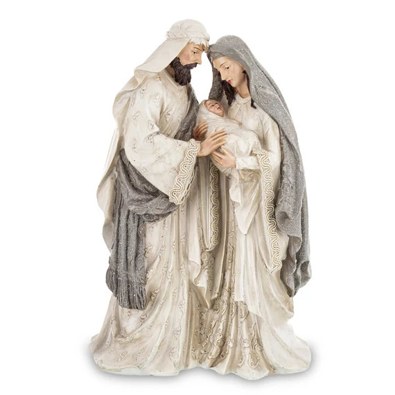 Szent Család fehér/szürke 30cm