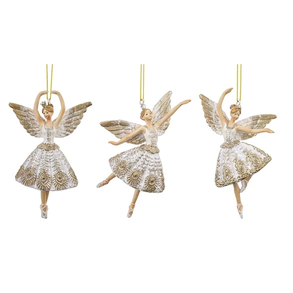 Karácsonyfadísz balerina 12cm