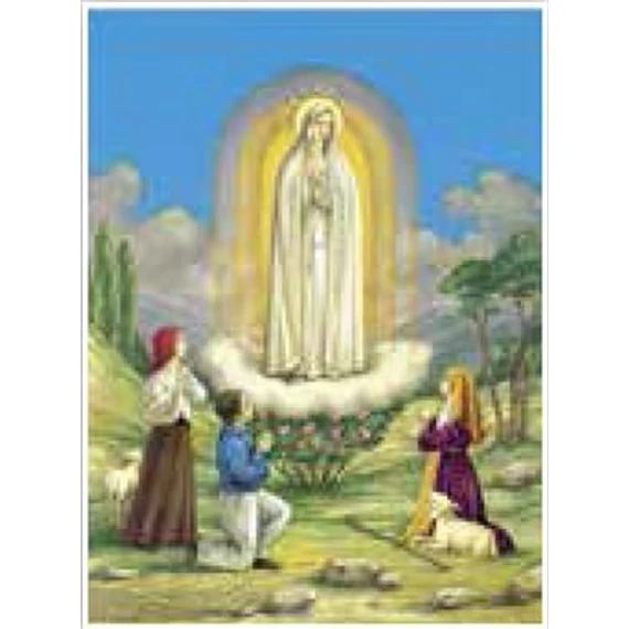 Szentkép aranyozott - Fatimai Szűzanya