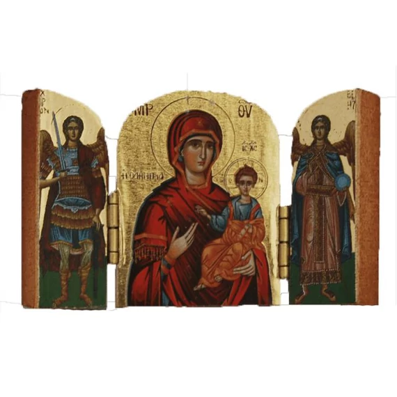 Ikon hármas 13x11,5cm a.