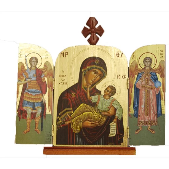 Ikon hármas 20x19cm a.