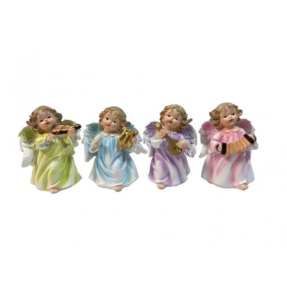 Angyal színes hangszerrel 11,5cm 5332