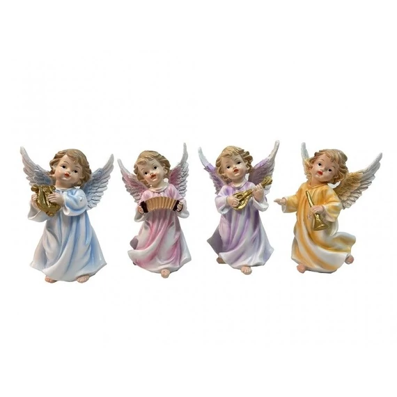 Angyal színes hangszerrel 15cm 5333