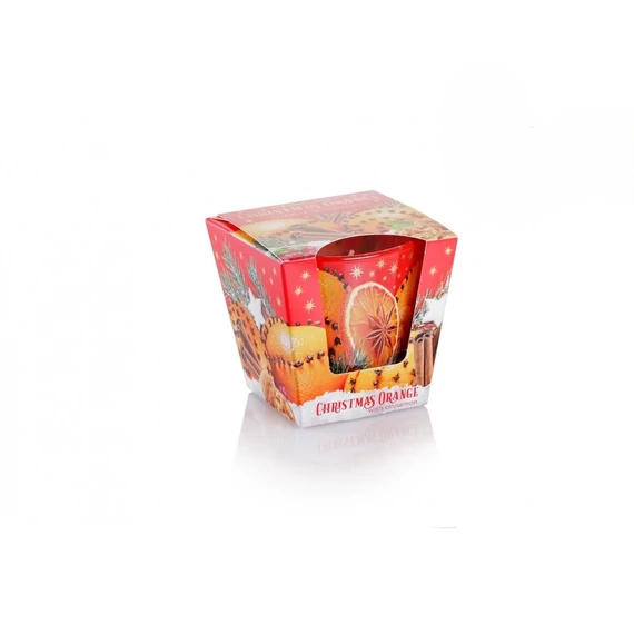 Illatos gyertya üveg pohárban 