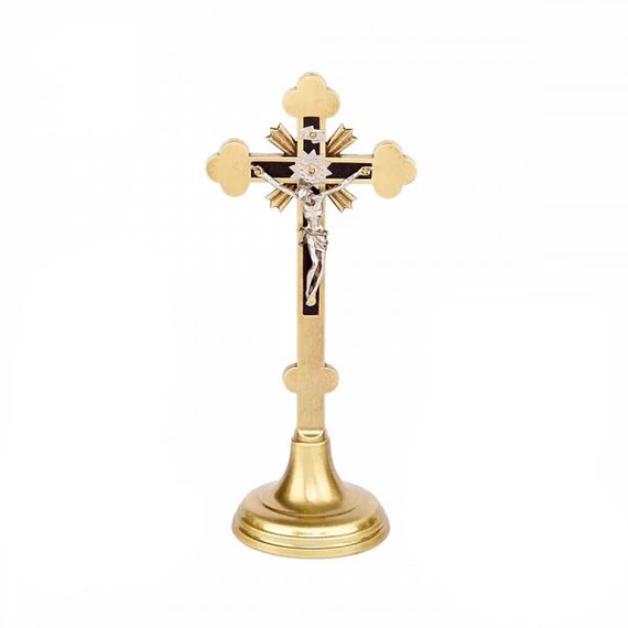 Réz feszület álló műanyag betéttel 20,5cm 02-110