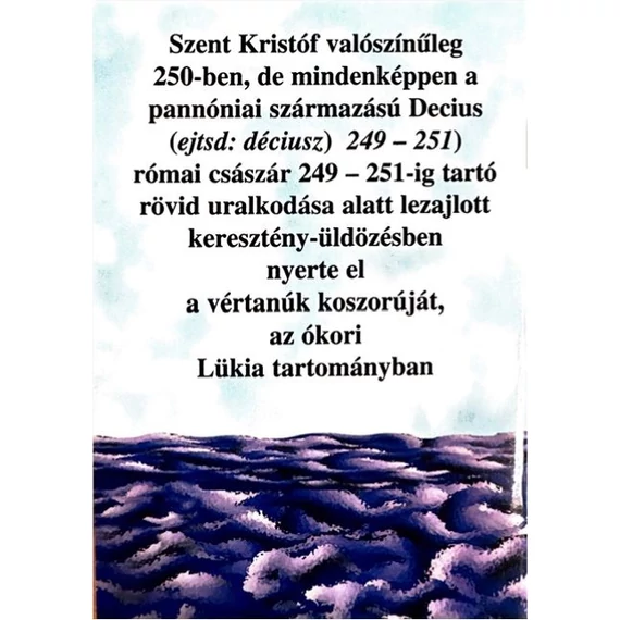 Szent Kristóf Könyörögj érettünk! - imafüzet