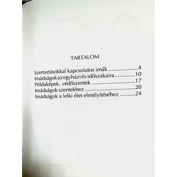 Ministránsok imafüzete  ( Ker. )