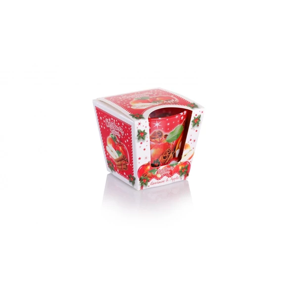 Illatos gyertya üveg pohárban 