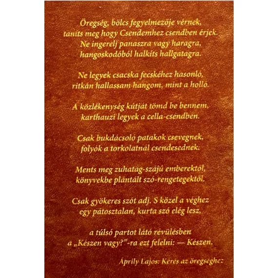 Idősek  imafüzete ( Ker. )