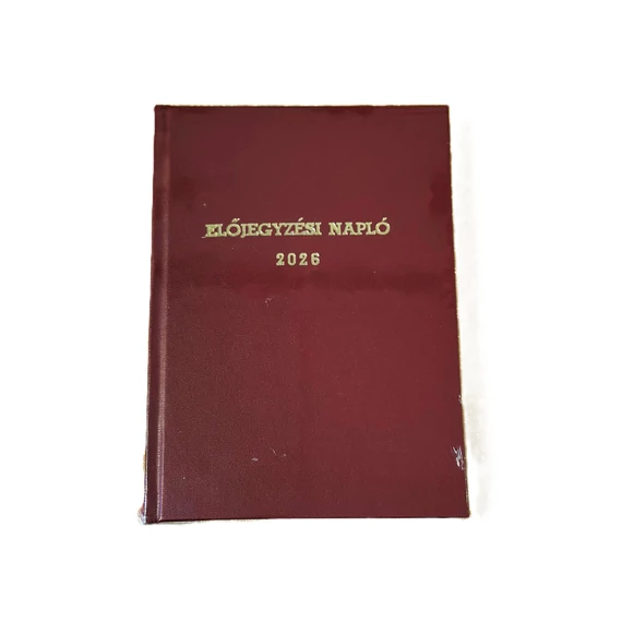 Előjegyzési napló A/5 ( DÁTUMOZOTT  )
