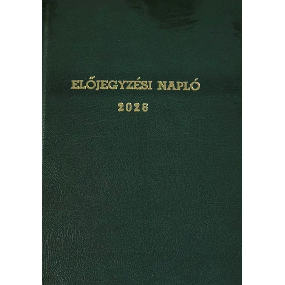 Előjegyzési napló A/5 ( DÁTUMOZOTT  )