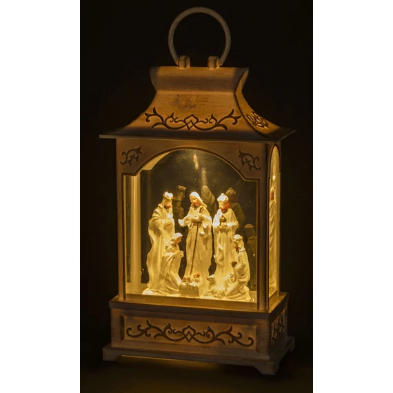 Szent Család 3 király Lampion fehér világítós 26cm 133328