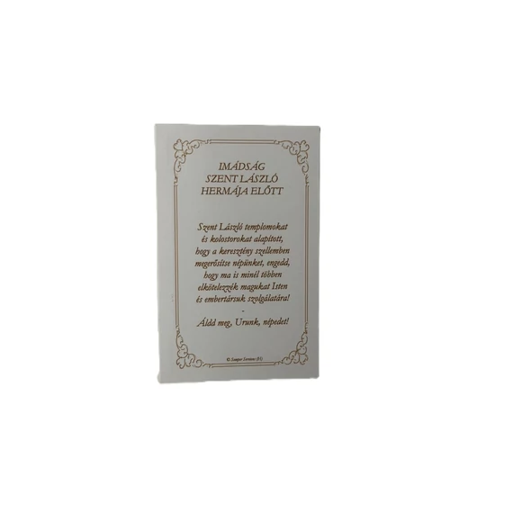Szentkép imával - Szent László