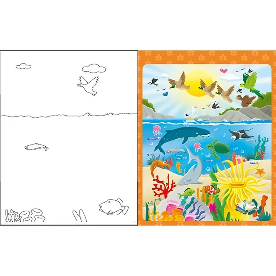 A teremtés vizes kifestő