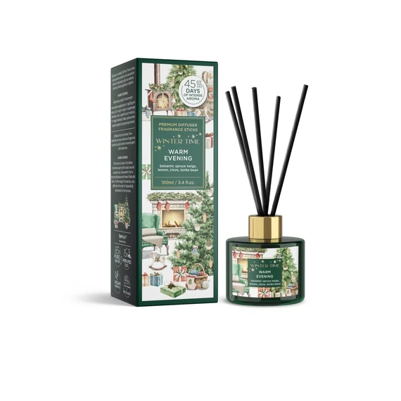Szobaillat diffúzor illatrudak 100ml Winter Time