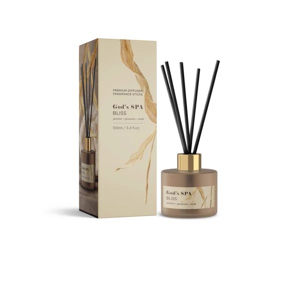 Szobaillat diffúzor illatrudak 100ml God's Spa
