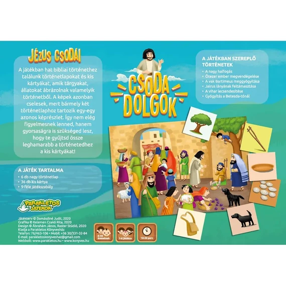 Csodadolgok - Jézus csodái - Bőngészős Bibliai társasjáték