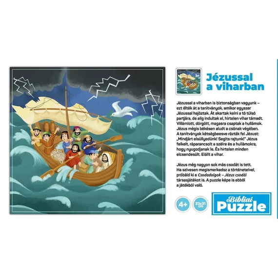 Jézussal a viharban Puzzle 64db-os
