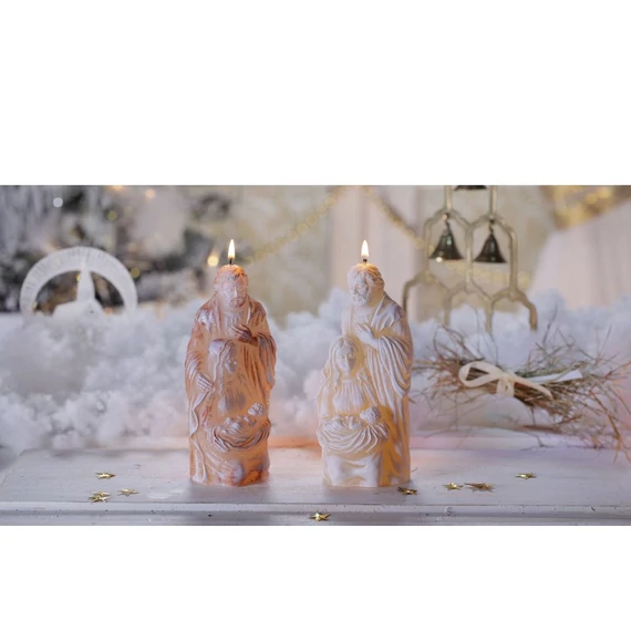 Díszgyertya Szent Család 155mm