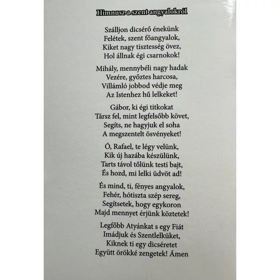 Szent Angyalok imafüzet (Ker.)