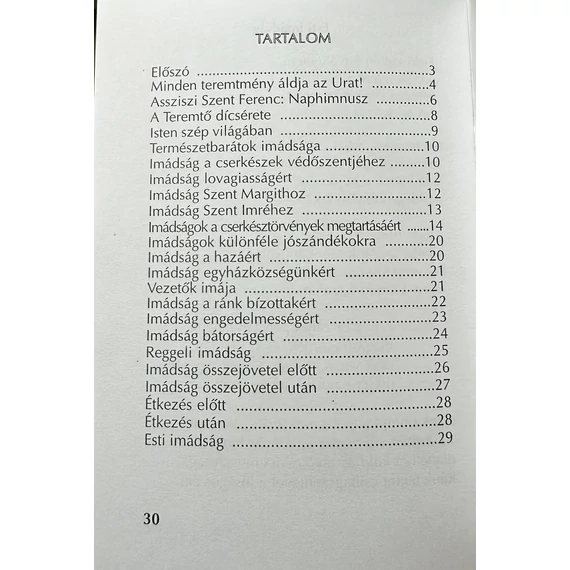 Cserkészek imafüzete