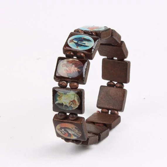 Rózsafüzér karkötő képes fa